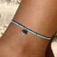 Light Blue & Gold Anklet