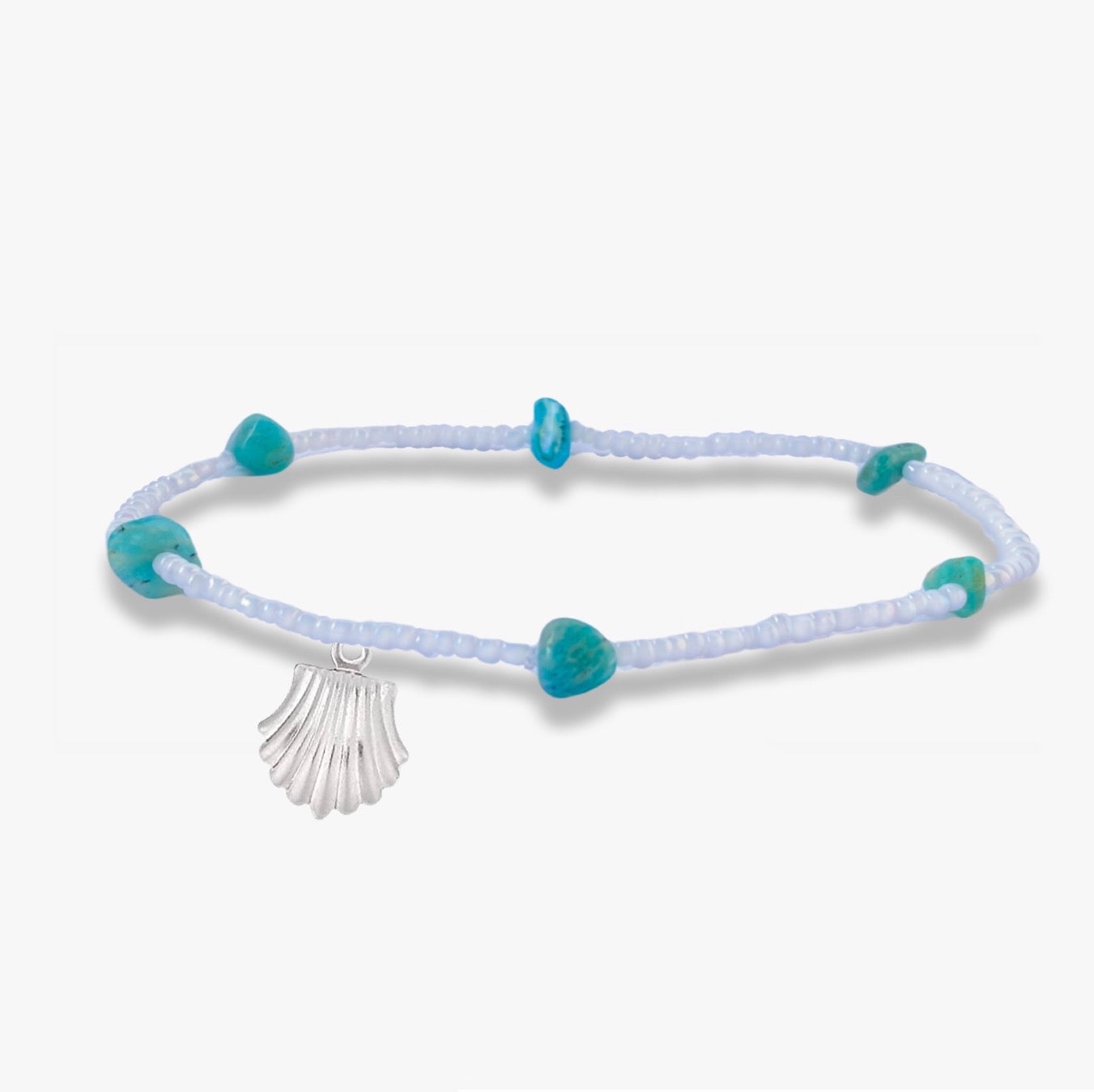 Teal Seaside Anklet