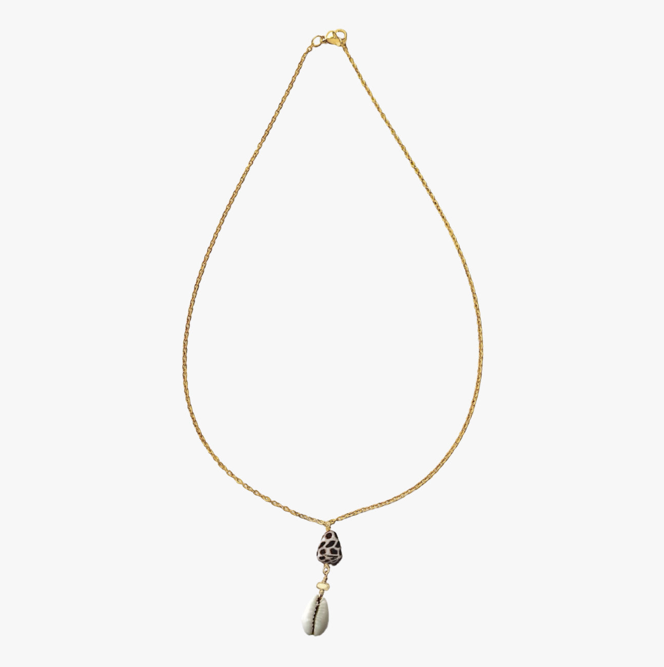 Hebrew Shell Drop Necklace