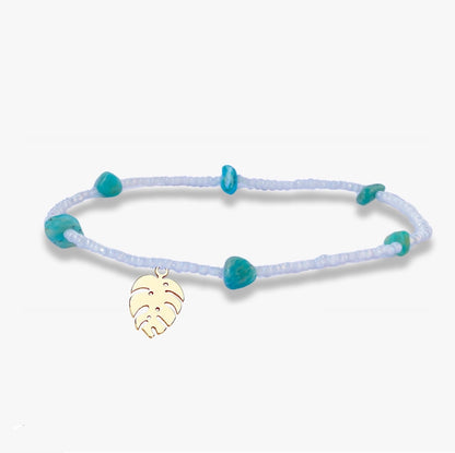 Teal Seaside Anklet