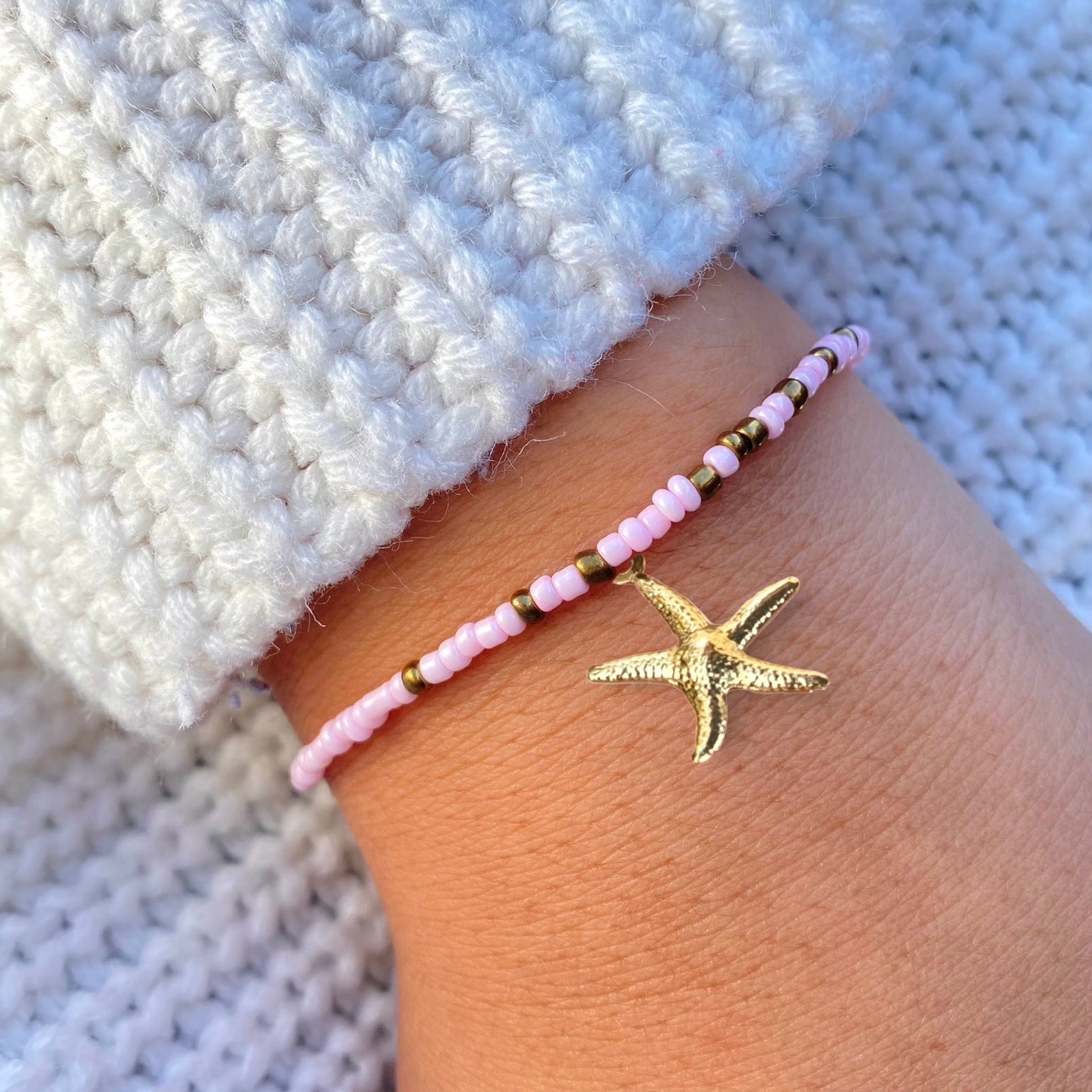 Pink & Gold Bracelet