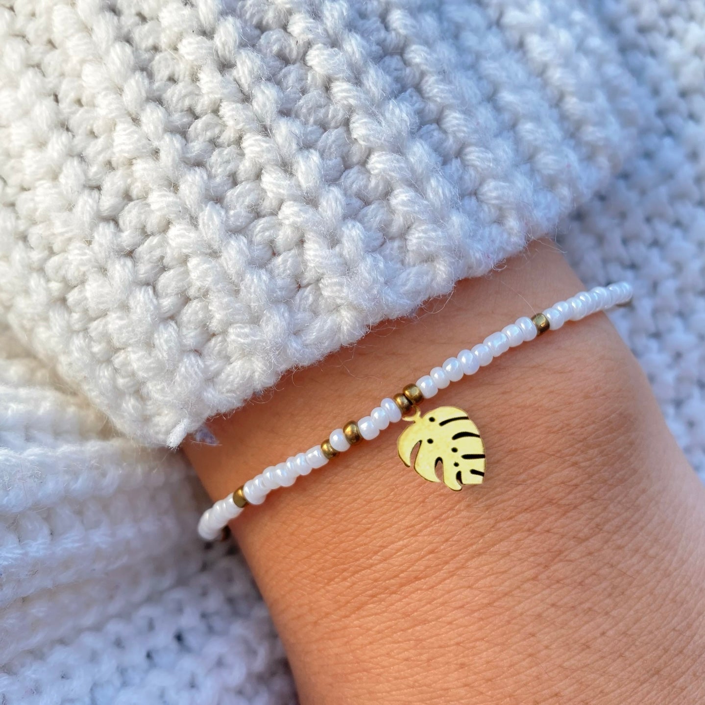 White & Gold Bracelet