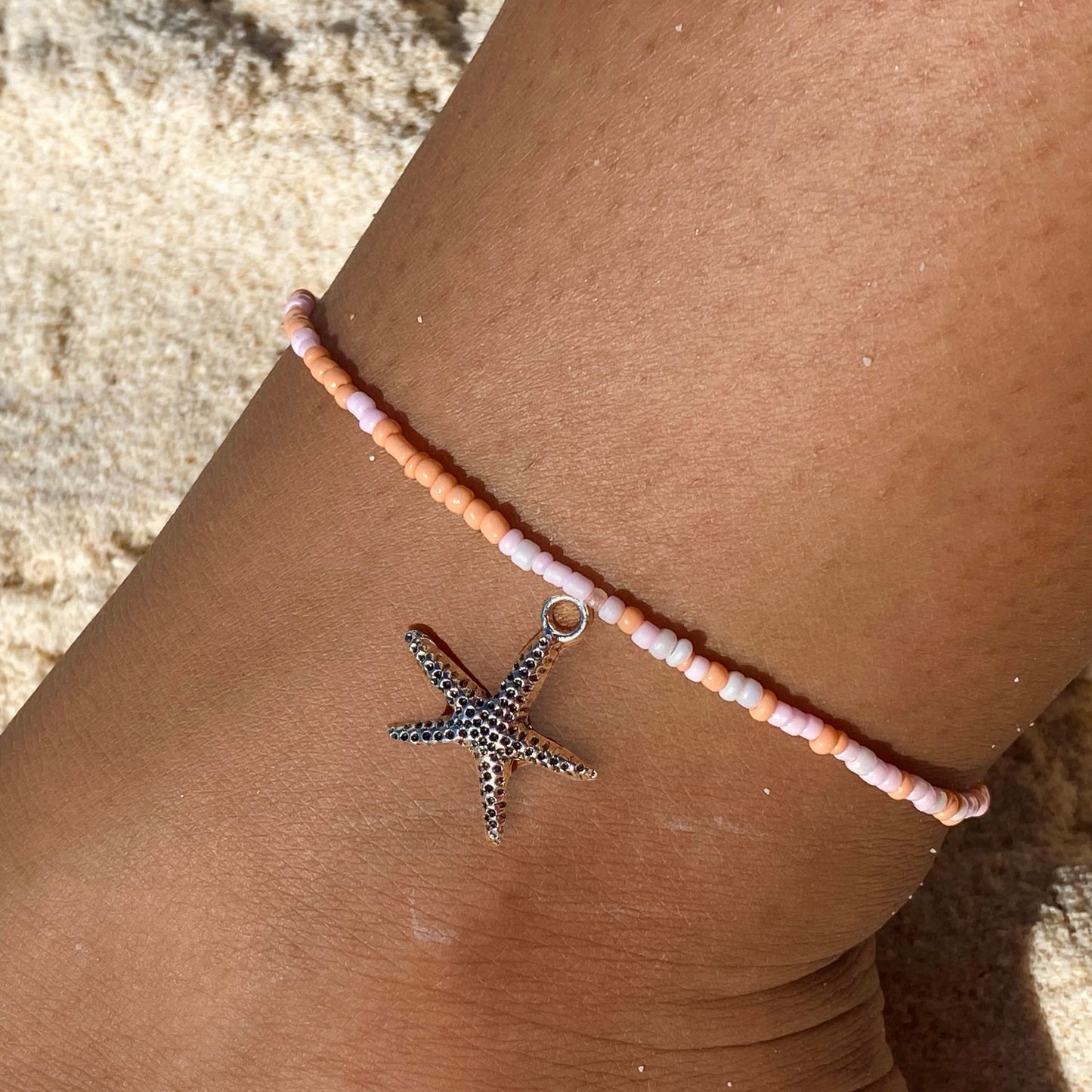 Pink Sunset Anklet