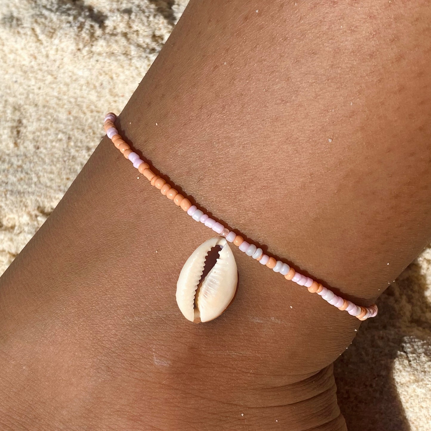 Pink Sunset Anklet