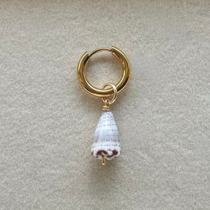 Rare Spotted Cone Charm in Gold