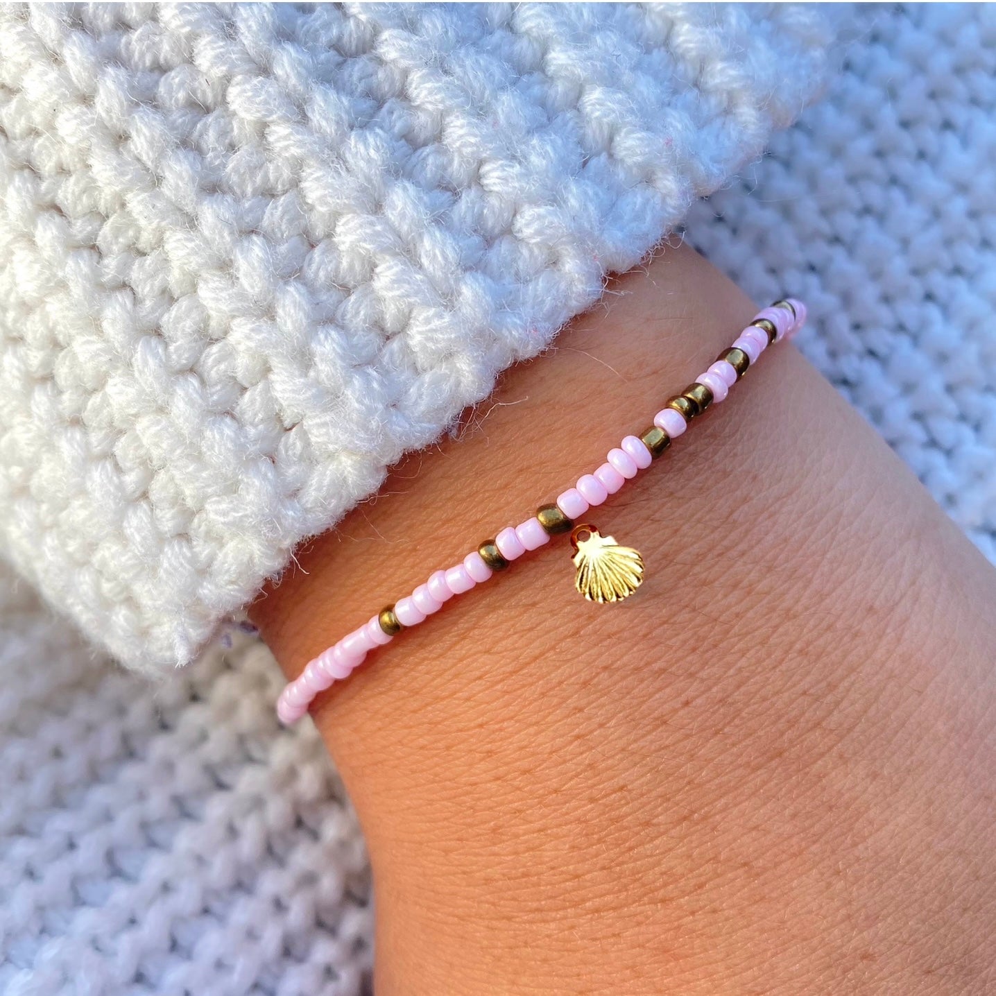 Pink & Gold Bracelet