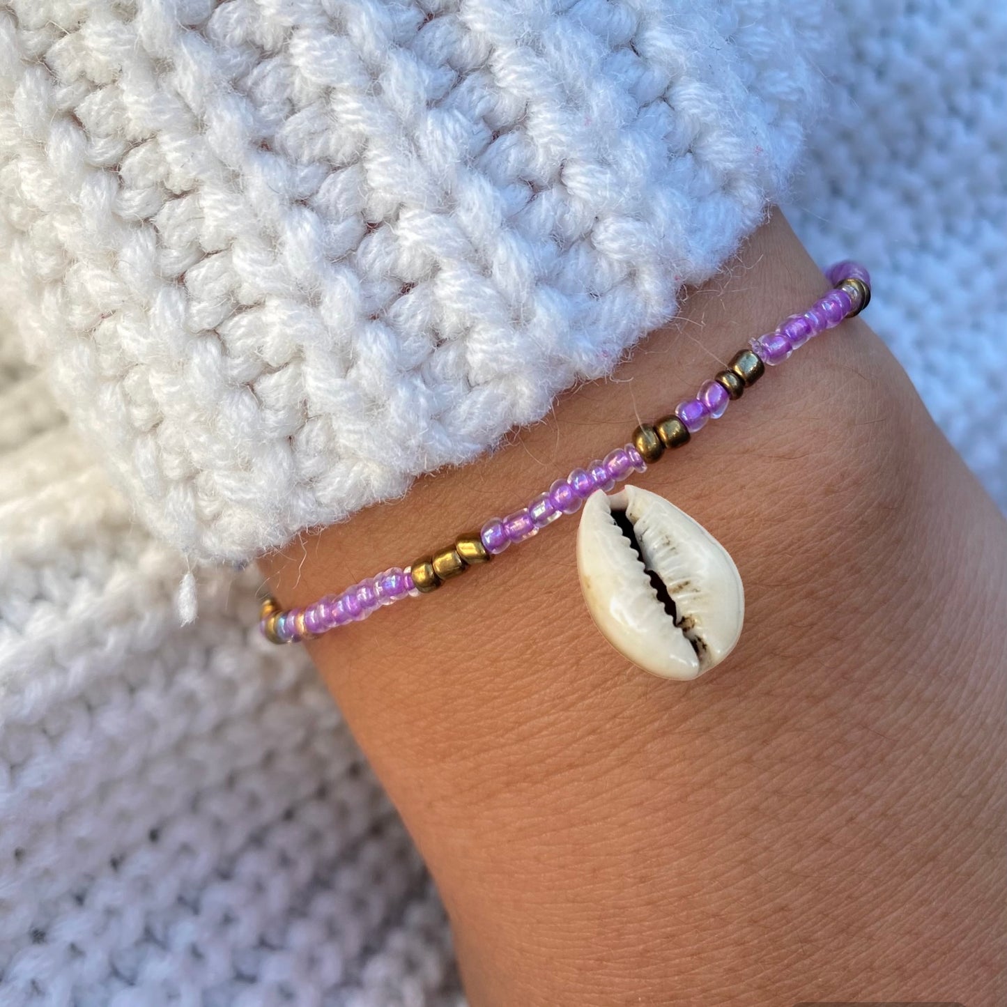 Purple & Gold Bracelet