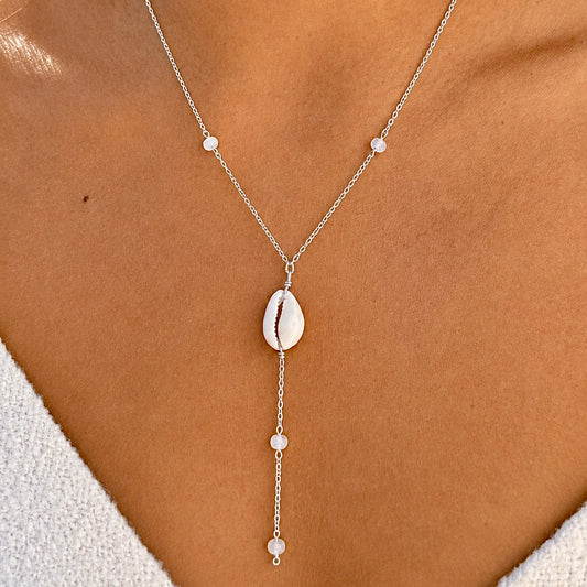 Silver Isla Drop Necklace