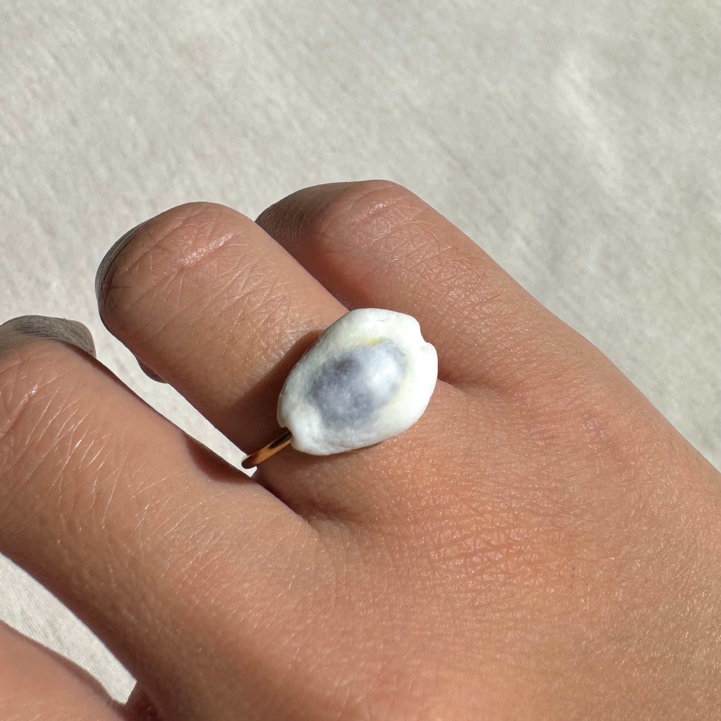 Gold Cowrie Ring