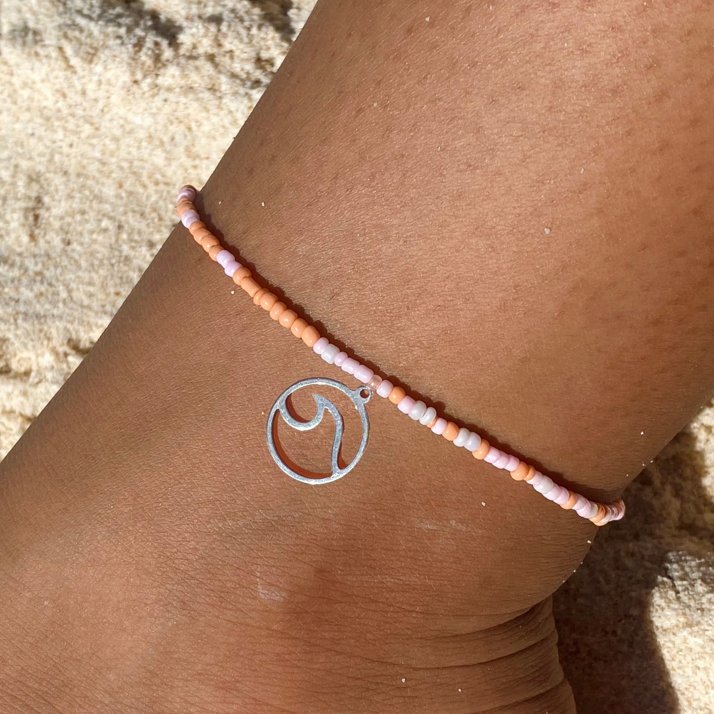 Pink Sunset Anklet