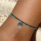 Turquoise & Gold Anklet