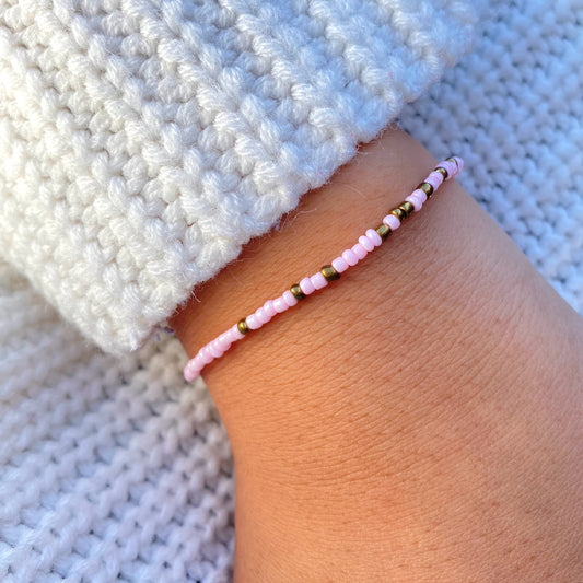 Pink & Gold Bracelet