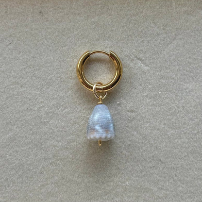 Rare Mini Gray Cone Charm in Gold