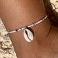 White & Gold Anklet