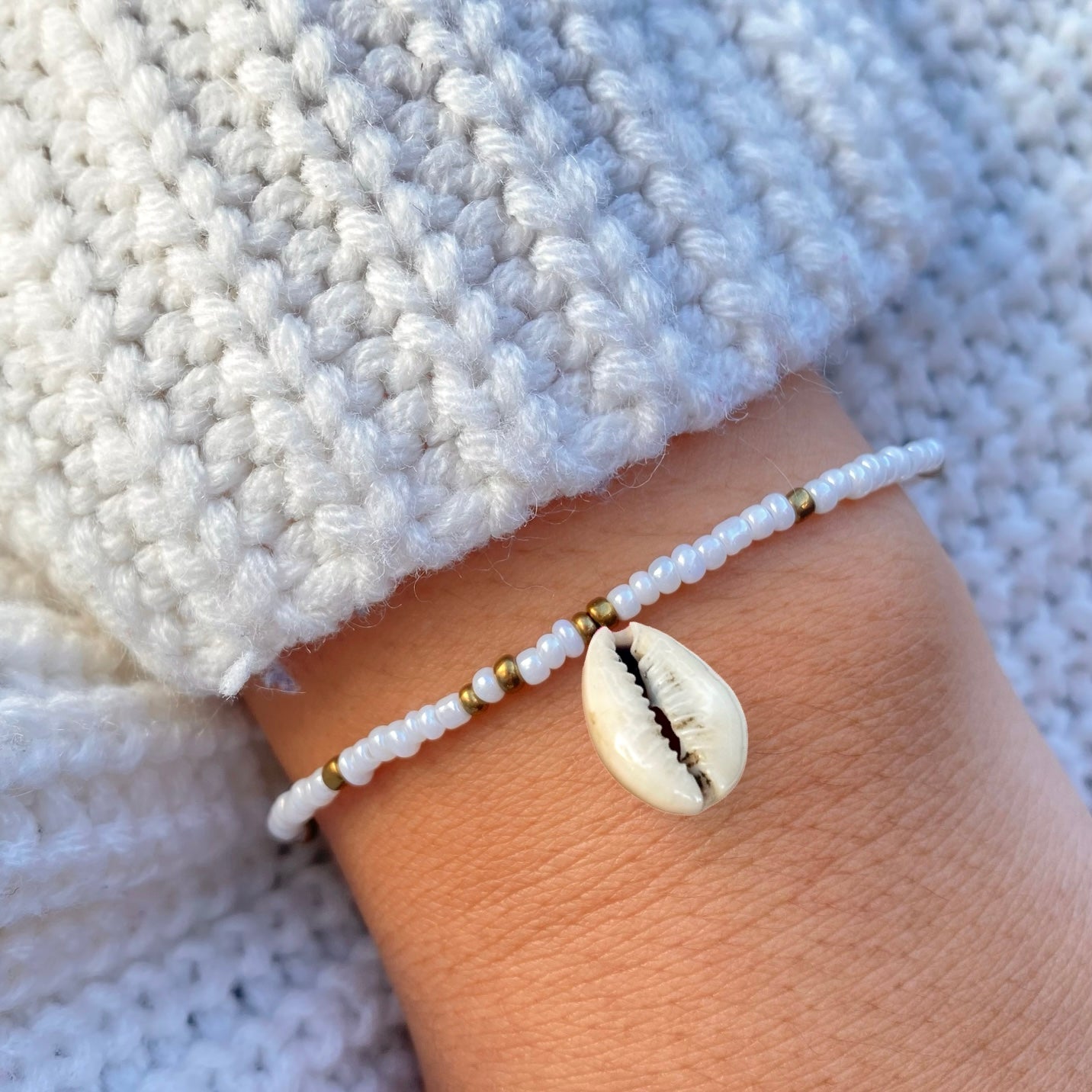 White & Gold Bracelet