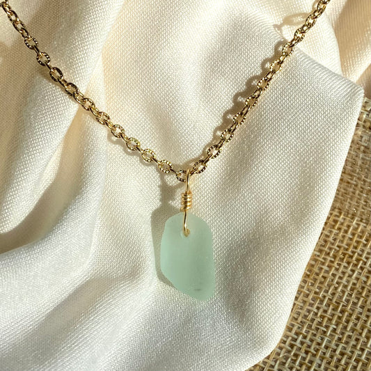 Mint Seaglass Necklace