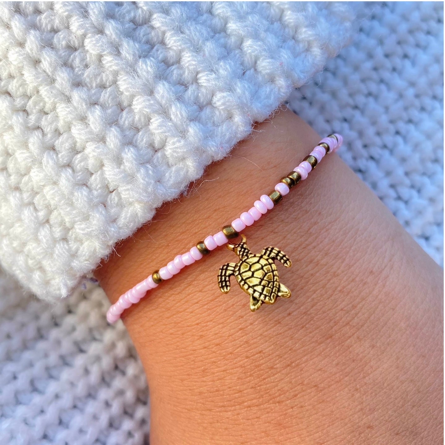 Pink & Gold Bracelet