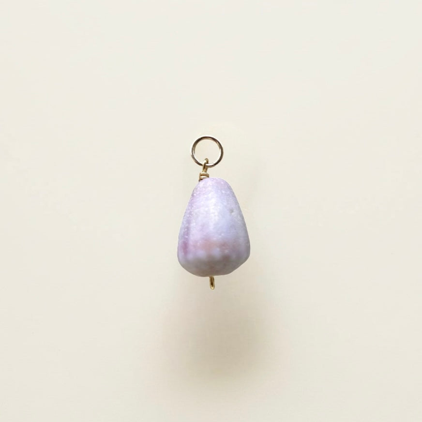 Rare Pink Cone Charm in Gold