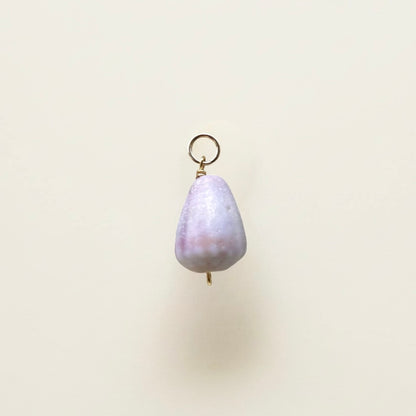 Rare Pink Cone Charm in Gold